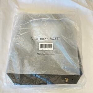 Victoria’s Secret Chic Black Faux Leather Slouchy Bow Hobo Shoulder Bag Bow